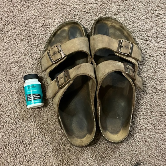 Birkenstock Shoes Birkenstock Arizona Tobacco Sandals Cork Sealer